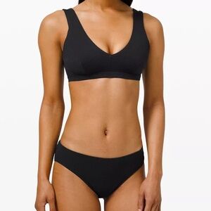 Lululemon Waterside Black Bikini Set